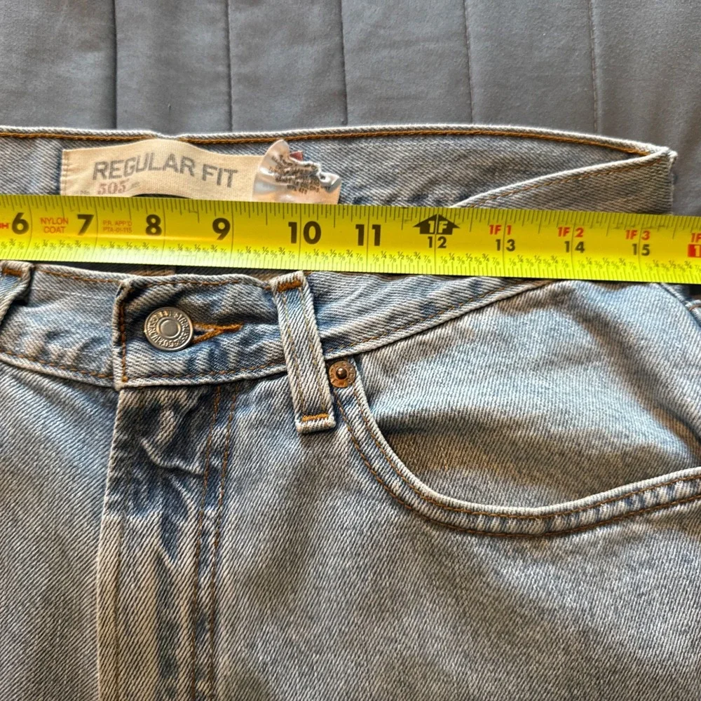 Vtg Y2K Levis 505 Jeans Mens 32x30 Blue Faded Washed Cotton